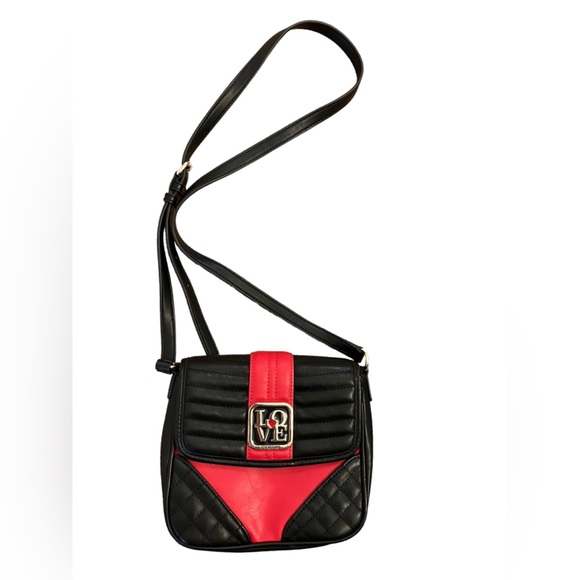 Moschino crossbody | love Moschino red and black color block purse - Picture 1 of 11
